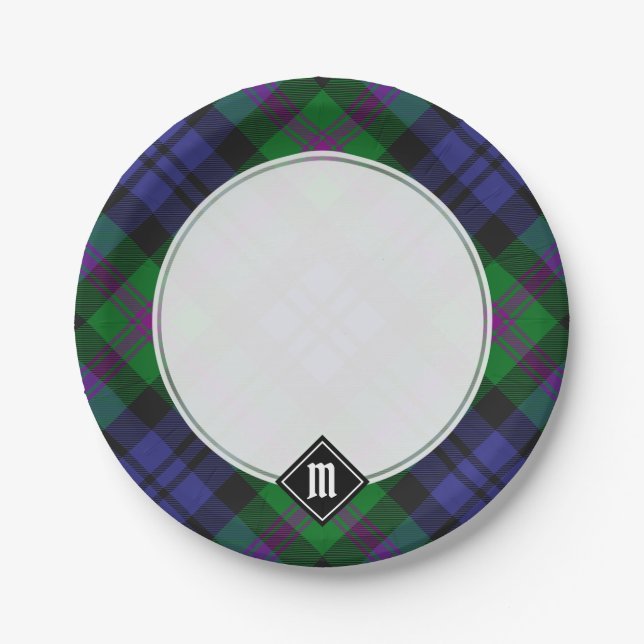 Clan Baird Tartan Pappteller (Vorderseite)