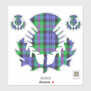 Clan Baird Thistle Sticker