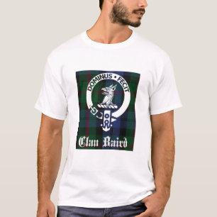Clan Baird Wappen Abzeichen & Tartan T-Shirt
