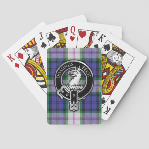 Clan Baird Wappen & Dress Tartan Spielkarten