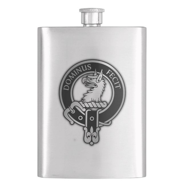 Clan Baird Wappen Flask Flachmann (Vorderseite)