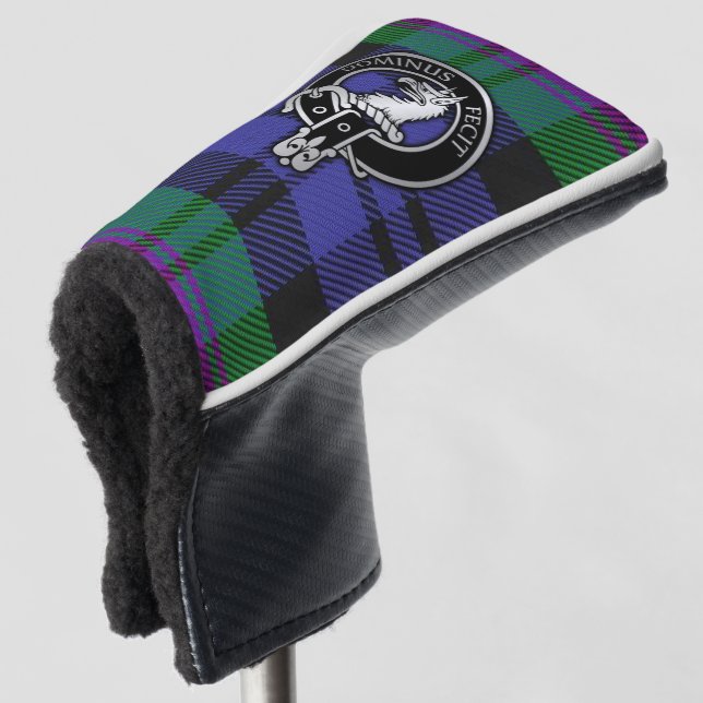Clan Baird Wappen & Tartan Golf Head Cover Golf Headcover (3/4 Vorderseite)