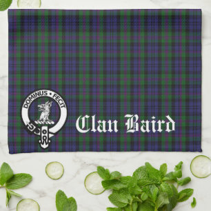 Clan Baird Wappen Tartan individuell anpassbar Geschirrtuch