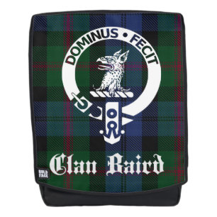 Clan Baird Wappen & Tartan Rucksack