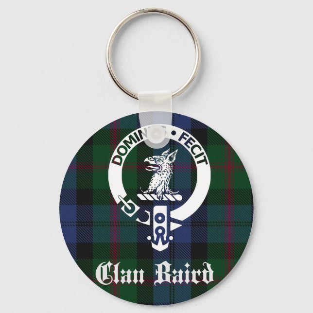 Clan Baird Wappen Tartan Schlüsselanhänger (Vorderseite)