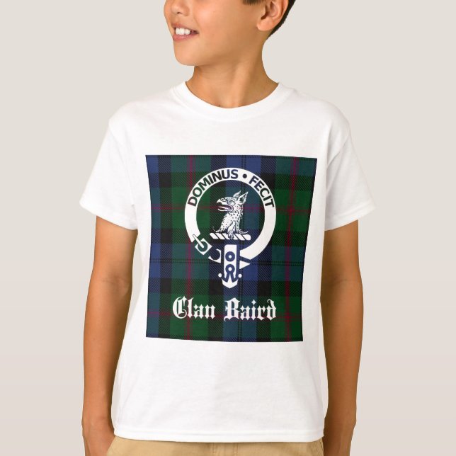 Clan Baird Wappen Tartan T-Shirt (Vorderseite)