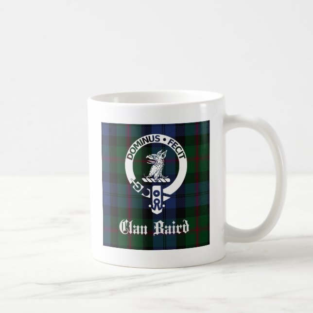 Clan Baird Wappen Tartan Tasse (Rechts)