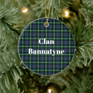 Clan Bannatyne Tartan Keramik Ornament