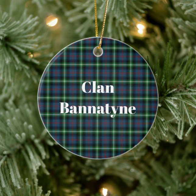 Clan Bannatyne Tartan Keramik Ornament (Baum)