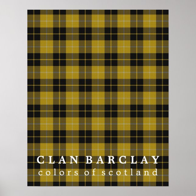 Clan Barclay Colors of Scotland Tartan Poster (Vorne)