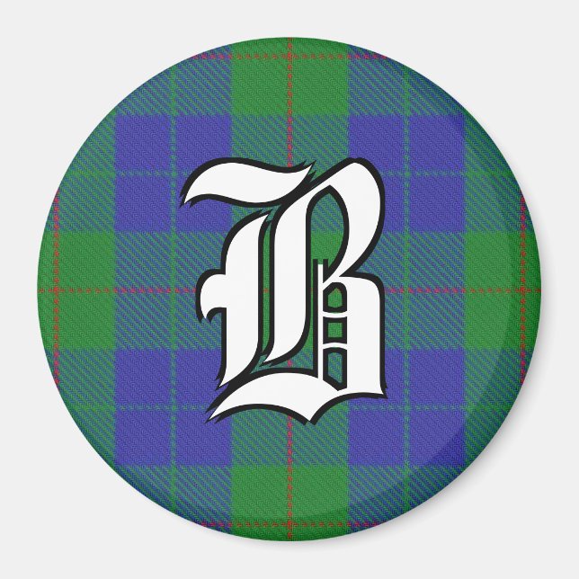 Clan Barclay Jagd Tartan Kariert Accents Magnet (Vorne)