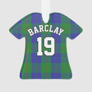 Clan Barclay Junting Tartan Christmas Jersey Ornament