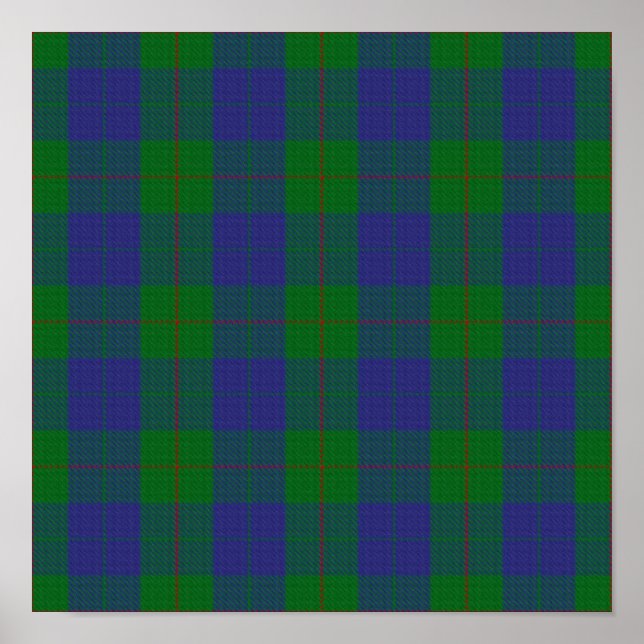 Clan Barclay Tartan - Digitaler Download Poster (Vorne)