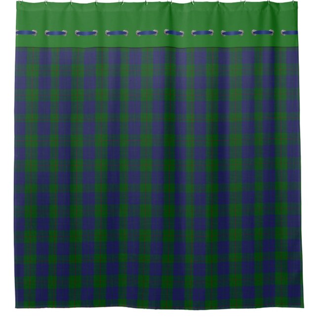 Clan Barclay Tartan Kariert Duschvorhang (Vorderseite)