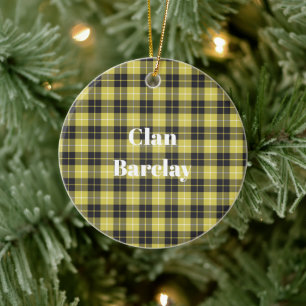Clan Barclay Tartan Keramik Ornament