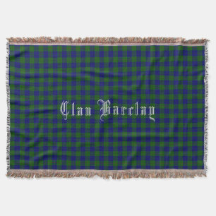 Clan Barclay Tartan Throw Blanket Decke