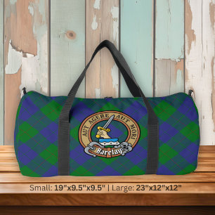 Clan Barclay-Wappen über Tartan Duffle Bag