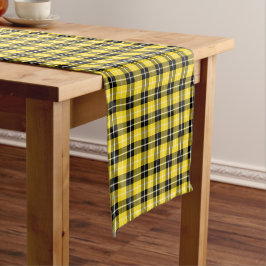 Clan Barclay Yellow und Black Scottish Tartan Kurzer Tischläufer