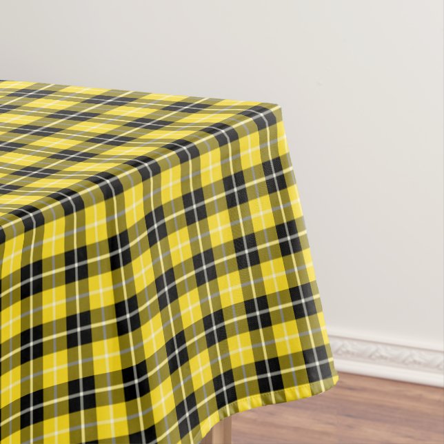 Clan Barclay Yellow und Black Scottish Tartan Tischdecke (Beispiel)