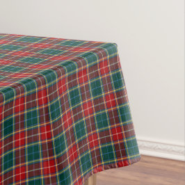 Clan Baxter Tartan Forest Green und Red Kariert Tischdecke
