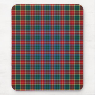 Clan Baxter Tartan Red and Forest Green Kariert Mousepad