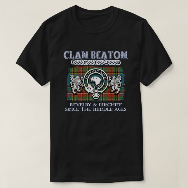 Clan Beaton Wappen Schottischer Clans Schottischer T-Shirt (Design vorne)