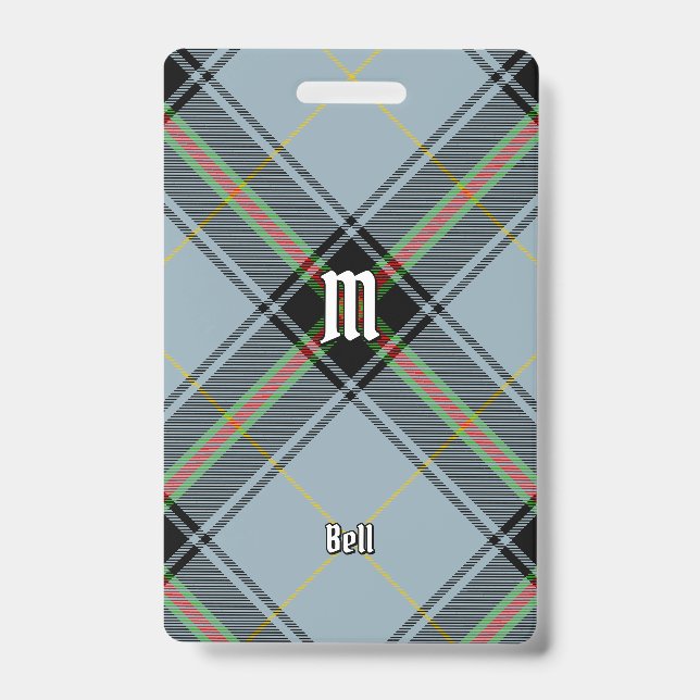 Clan Bell Tartan Ausweis (Vorderseite)