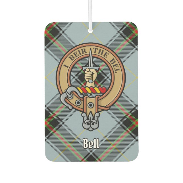Clan Bell Tartan Autolufterfrischer (Vorderseite)