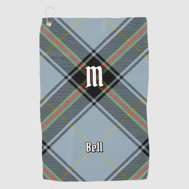 Clan Bell Tartan Golfhandtuch (Vorderseite)