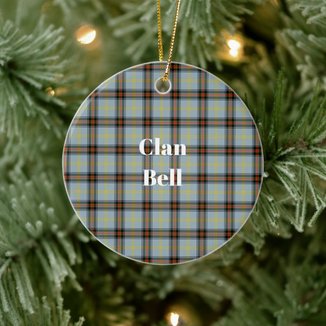 Clan Bell Tartan Keramik Ornament (Baum)