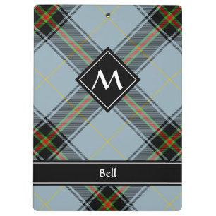 Clan Bell Tartan Klemmbrett