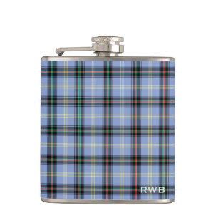Clan Bell Tartan Monogram Flachmann
