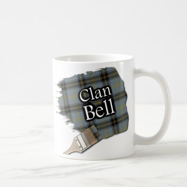 Clan Bell Tartan Paint Brush Cup Tasse (Rechts)