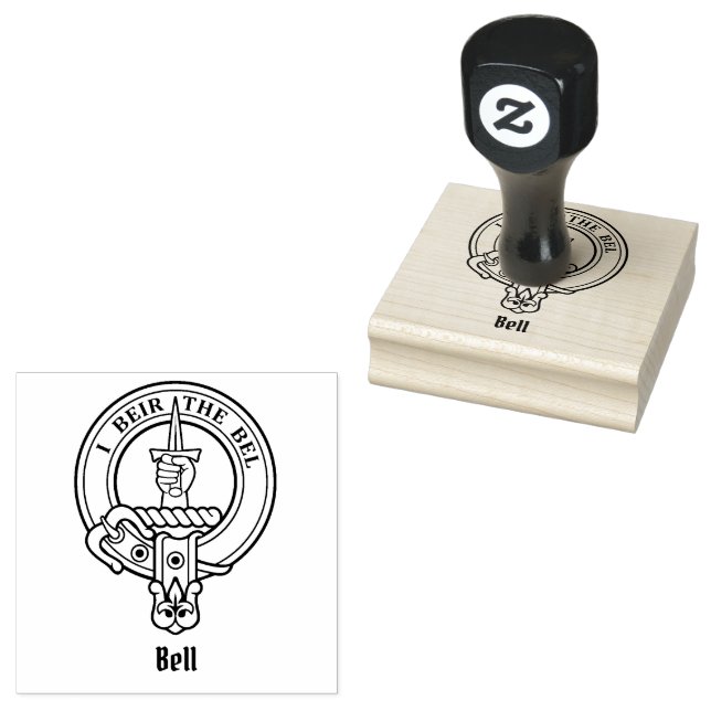 Clan Bell Wappen Rubber Briefmarke Gummistempel (Stempel)