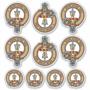 Clan Bell Wappen Sticker Set