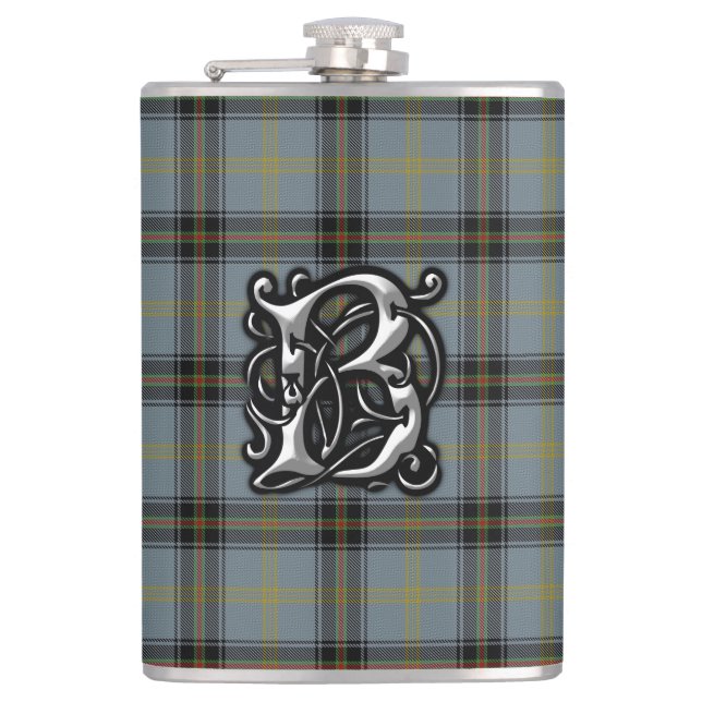 Clan-Belltartan-alte Schottland-Flasche Flachmann (Vorderseite)