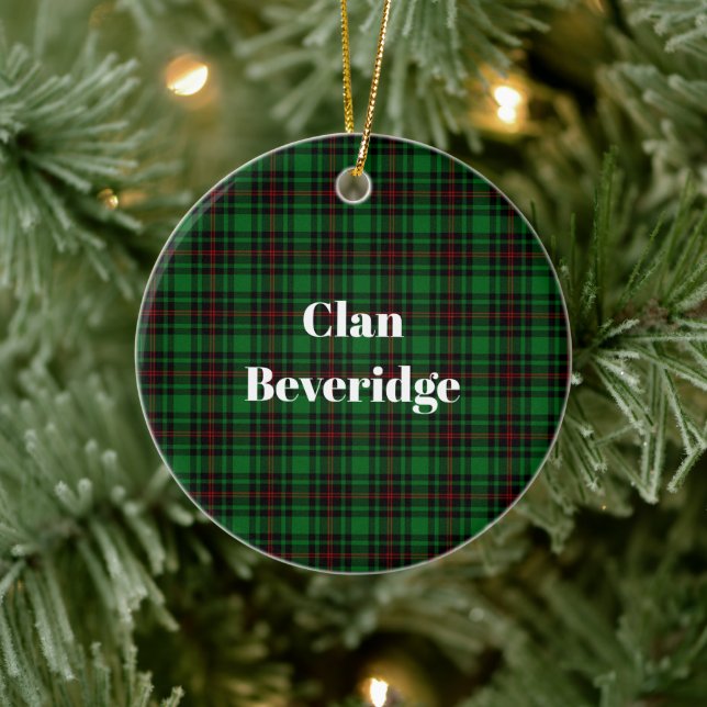 Clan Beveridge Tarta Keramik Ornament (Baum)