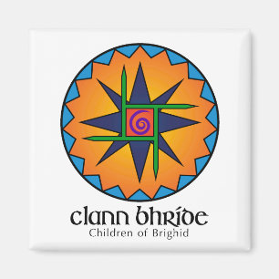 Clan Bhride Square Magnet