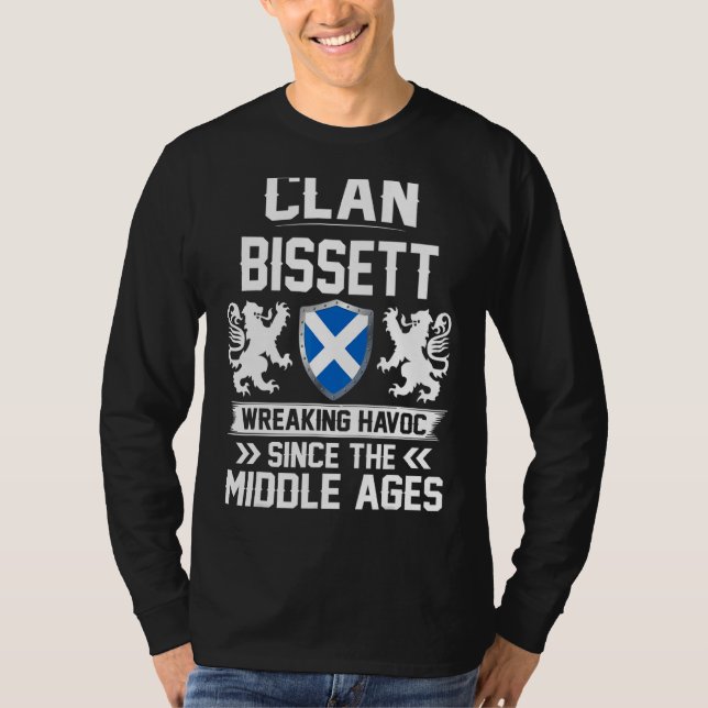 Clan Bissett Scottish Family Clan Scotland Wreakin T-Shirt (Vorderseite)