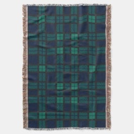 Clan Black Watch Tartan Kariert Blue Green Karo Decke