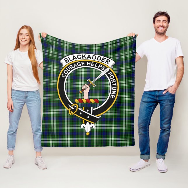 Clan Blackadder Tartan Kariert Fleecedecke (Beispiel)