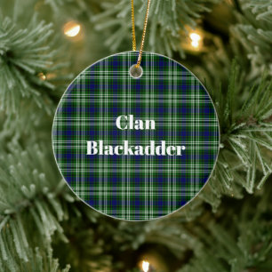 Clan Blackadder Tartan Keramik Ornament