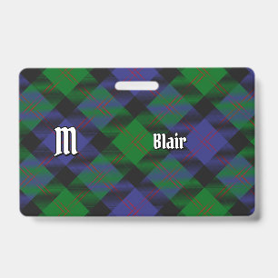 Clan Blair Tartan-Abzeichen Ausweis