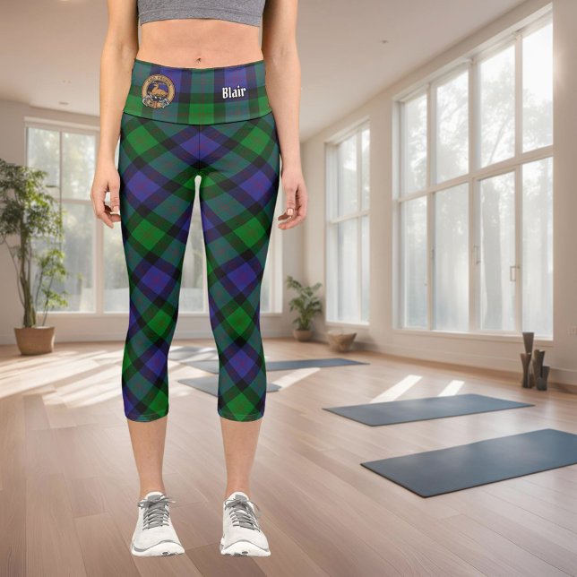 Clan Blair Tartan Capri Leggings (Von Creator hochgeladen)
