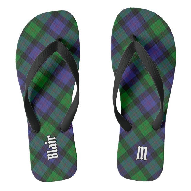 Clan Blair Tartan Flip Flops (Fußbett)