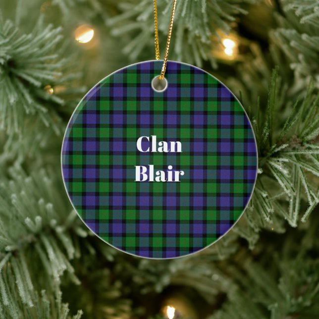 Clan Blair Tartan Keramik Ornament (Baum)