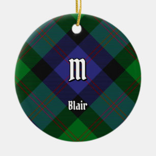 Clan Blair Tartan Keramik Ornament