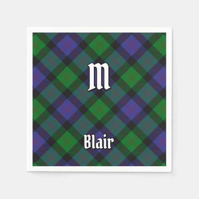 Clan Blair Tartan Napkins Serviette (Vorderseite)