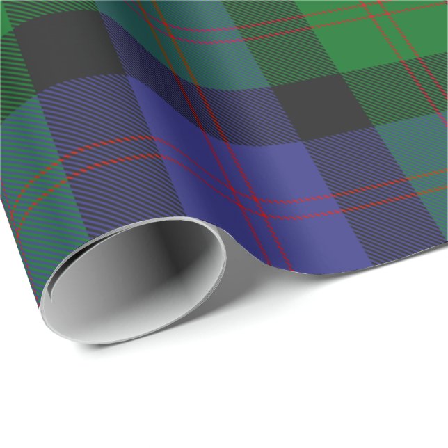 Clan Blair Tartan Wrapping Paper Geschenkpapier (Rolleneckpunkt)