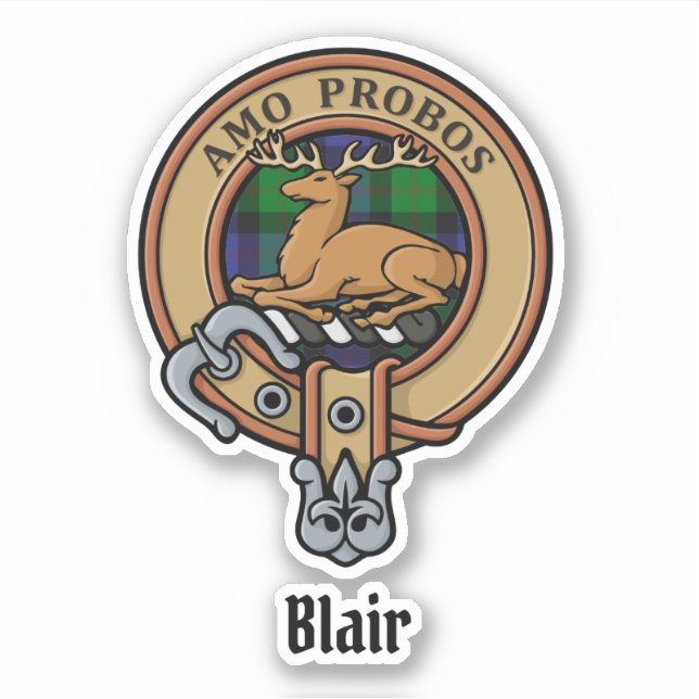 Clan Blair Wappen Sticker (Vorderseite)